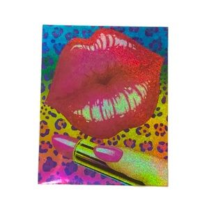 Lisa Frank Y2K Big Lips Glitter Pocket Folder Unpunched